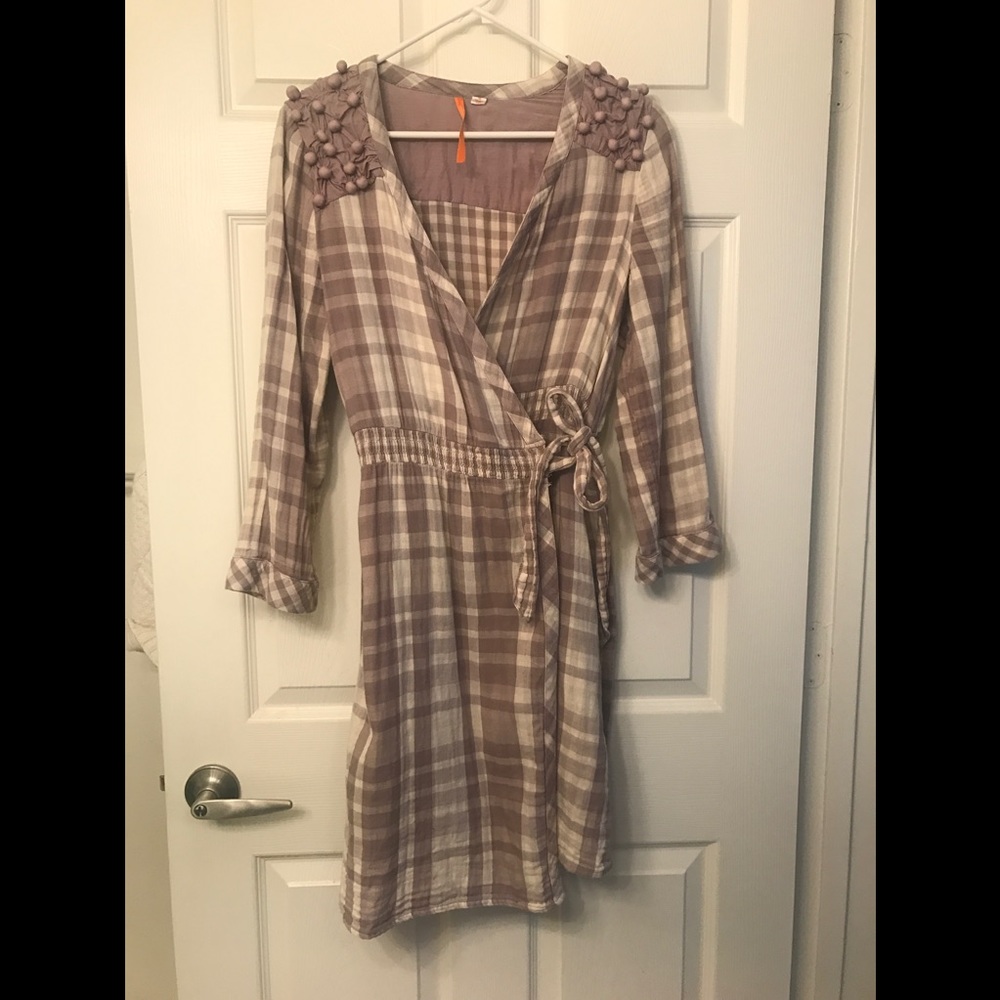 Sunday Wrap Dress with Shoulder Detail
